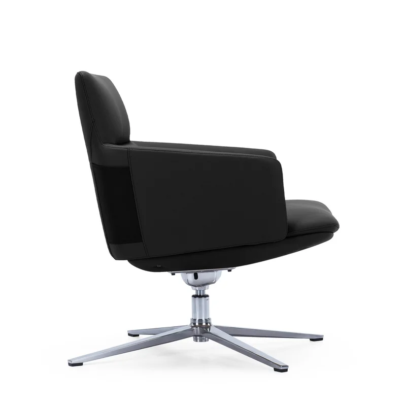 RFG Armchair Ray, eco-leather, black
