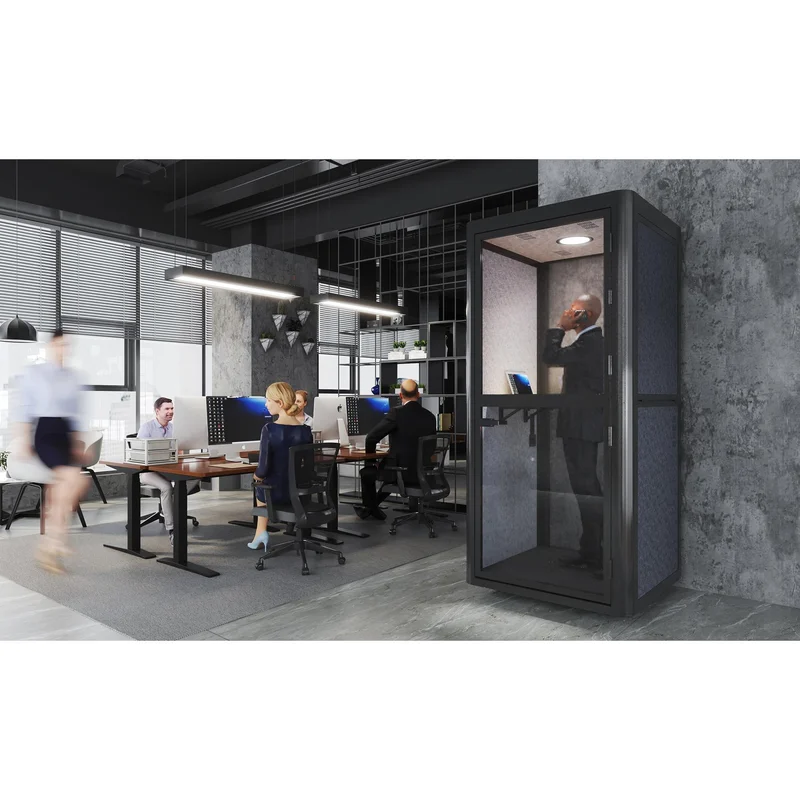 Cabin Flexi101, soundproof, 1020 x 1020 x 2260 mm, gray