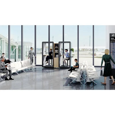 RFG Soundproof acoustic booth Flexi One, 1050 x 1050 x 2240 mm, grey