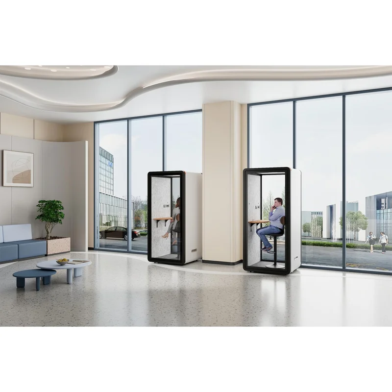RFG Soundproof acoustic booth Flexi One, 1050 x 1050 x 2240 mm, grey