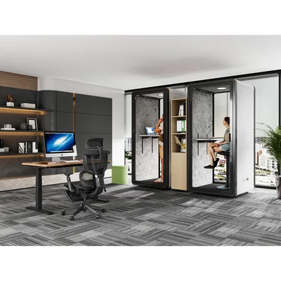 RFG Soundproof acoustic booth Flexi One, 1050 x 1050 x 2240 mm, grey