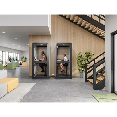 RFG Soundproof acoustic booth Flexi One, 1050 x 1050 x 2240 mm, grey