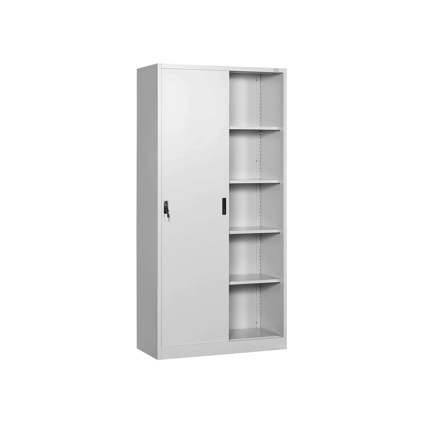 RFG Cabinet, metal, sliding doors, 90 x 40 x 185 cm, gray