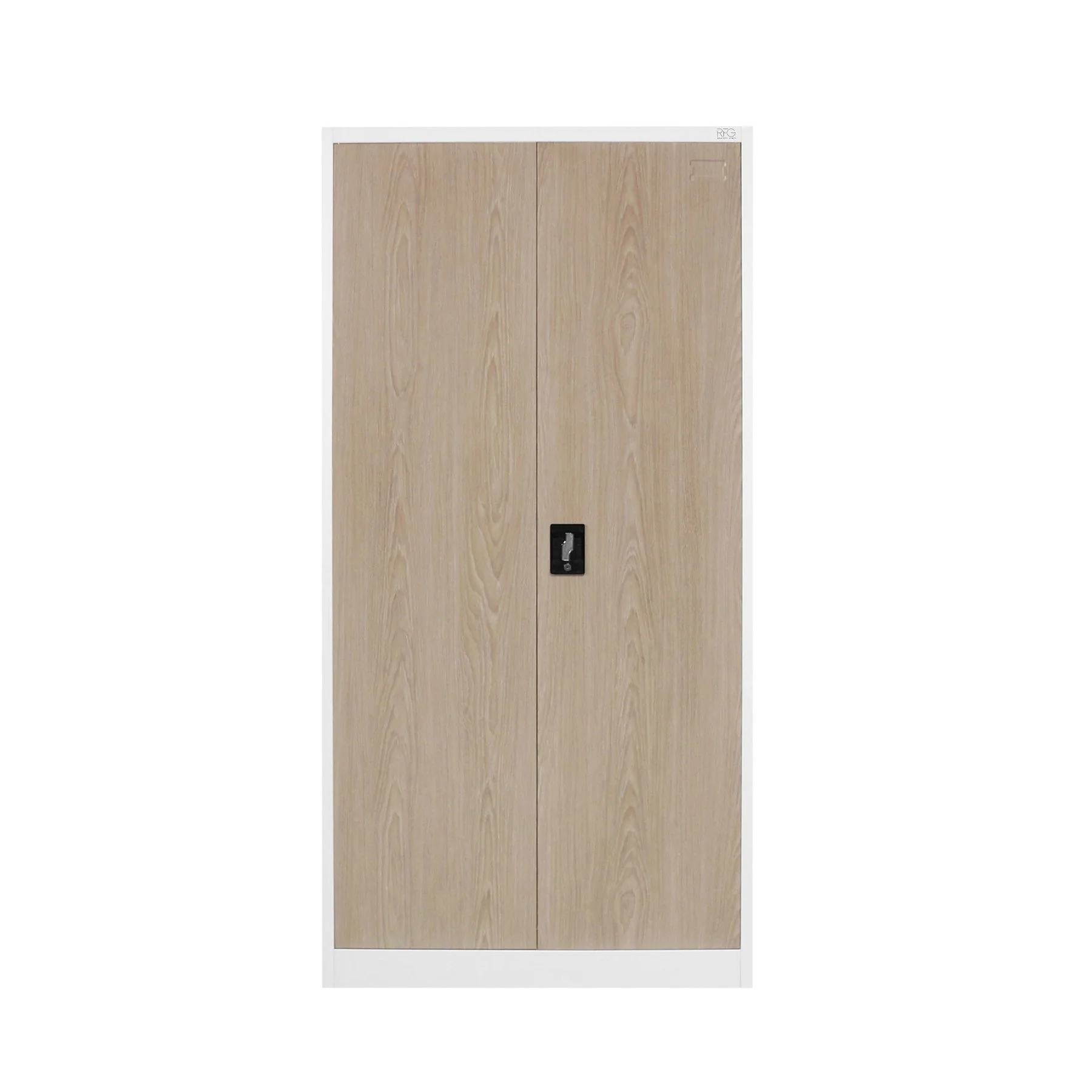 RFG Cabinet, office, metal, 900 ? 400 ? 1850 mm, amber oak & white
