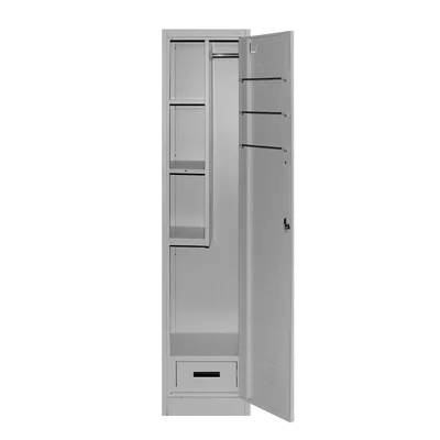 Шкаф RFG, за препарати, метален, 400 х 400 х 1800 mm, сив