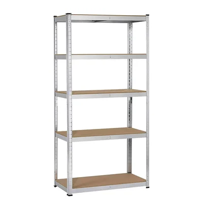 RFG Metal Shelf, with 5 MDF shelves, 900 x 400 x 1800 mm, up to 175 kg
