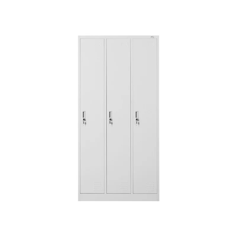 RFG Wardrobe, metal, triple, 90 x 45 x 185 cm, grey