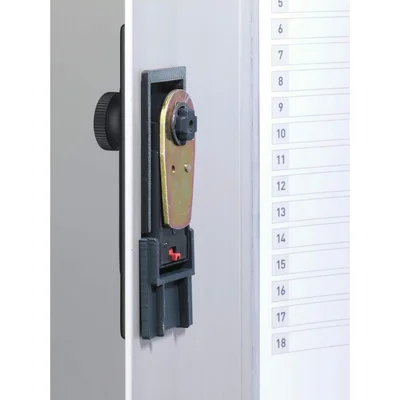 Durable Key cabinet for 18 keys, with code, metal, silver