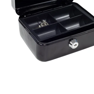 RFG Cash box for money and valuables, 15 cm, metal, black