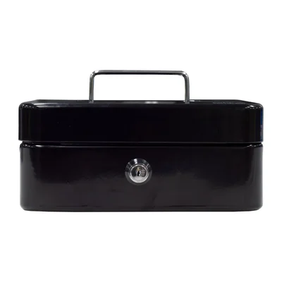 RFG Cash box, valuables, 20 cm, metal, black