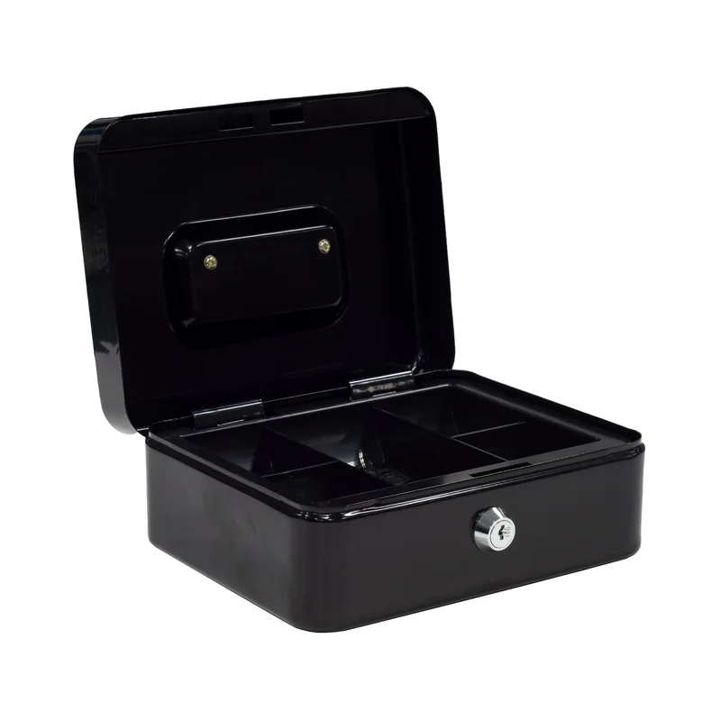 RFG Cash box, valuables, 20 cm, metal, black