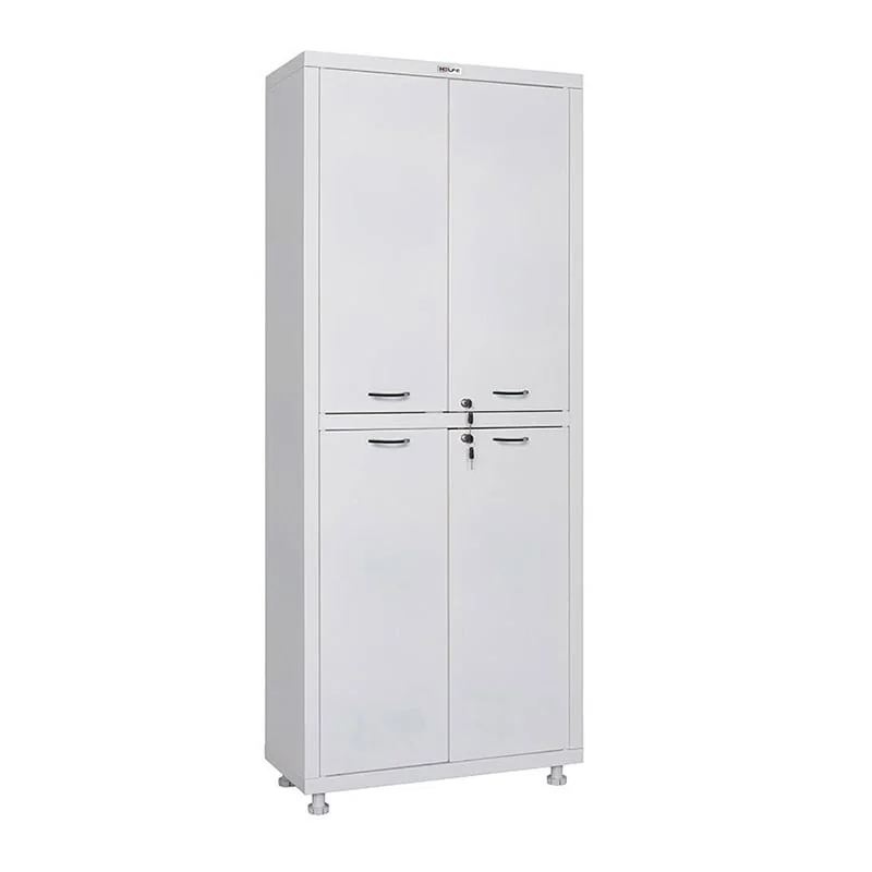 Cabinet, medical, 700 x 320 x 1650-1750 mm, white metal