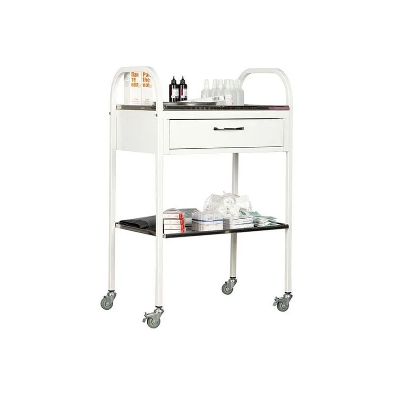 Trolley, manipulative, with drawer