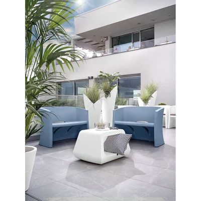 Lyxo Table Tavolino, 790 x 580 x 460 mm, light blue