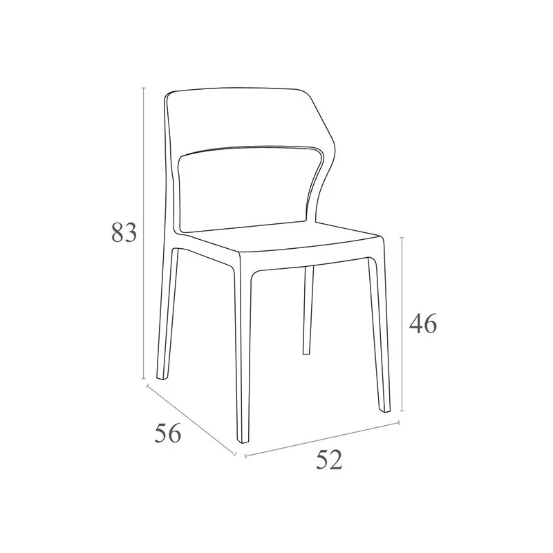 RFG Chair Snow, plastic, yellow