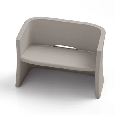 Lyxo Double sofa Breeze, 1160 x 580 x 800 mm, beige