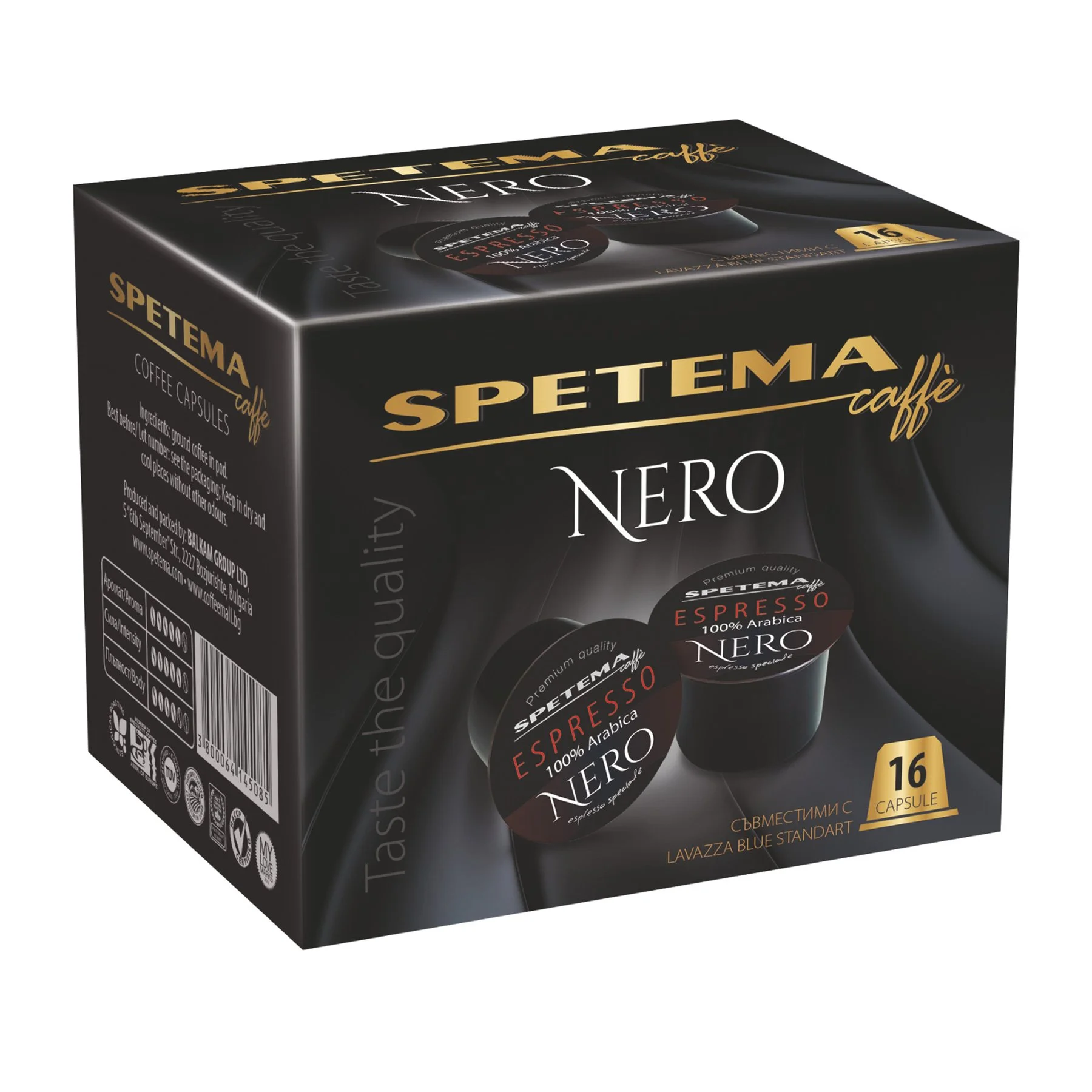 Spetema Coffee capsule Blue, Nero, 50 pcs