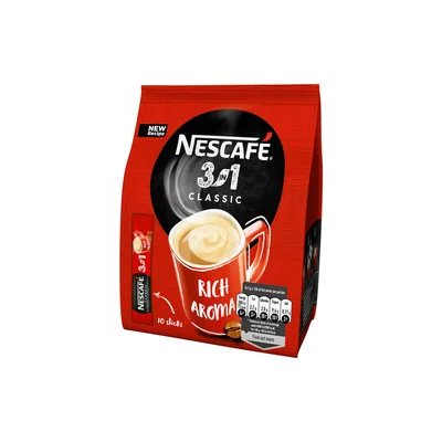 Nescafe Instant coffee 3in1, 15.5 g, sachet, 10 pcs