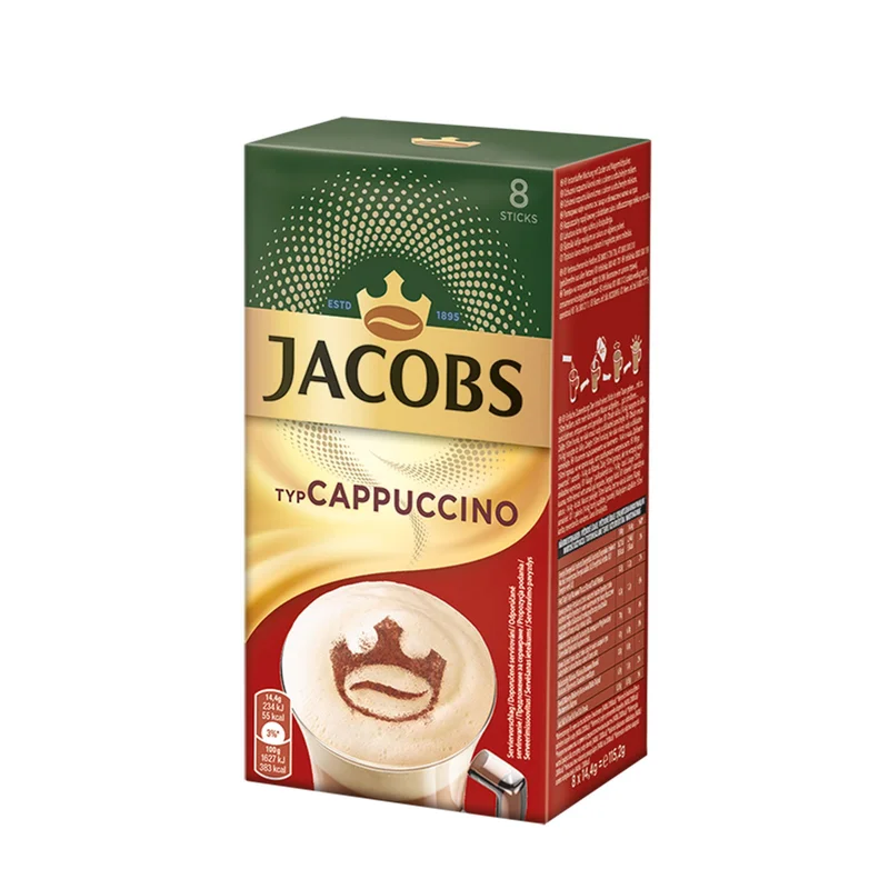 Jacobs Instant coffee Cappuccino, sachet, 14.4 g, 8 pcs