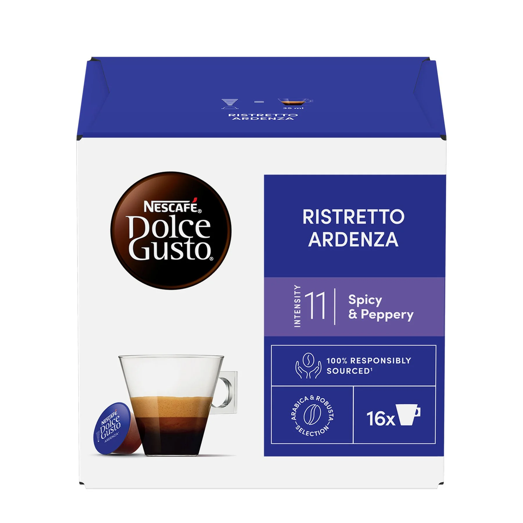 Nescafe Dolce Gusto Coffee capsule Ristretto Ardenza, 16 pieces