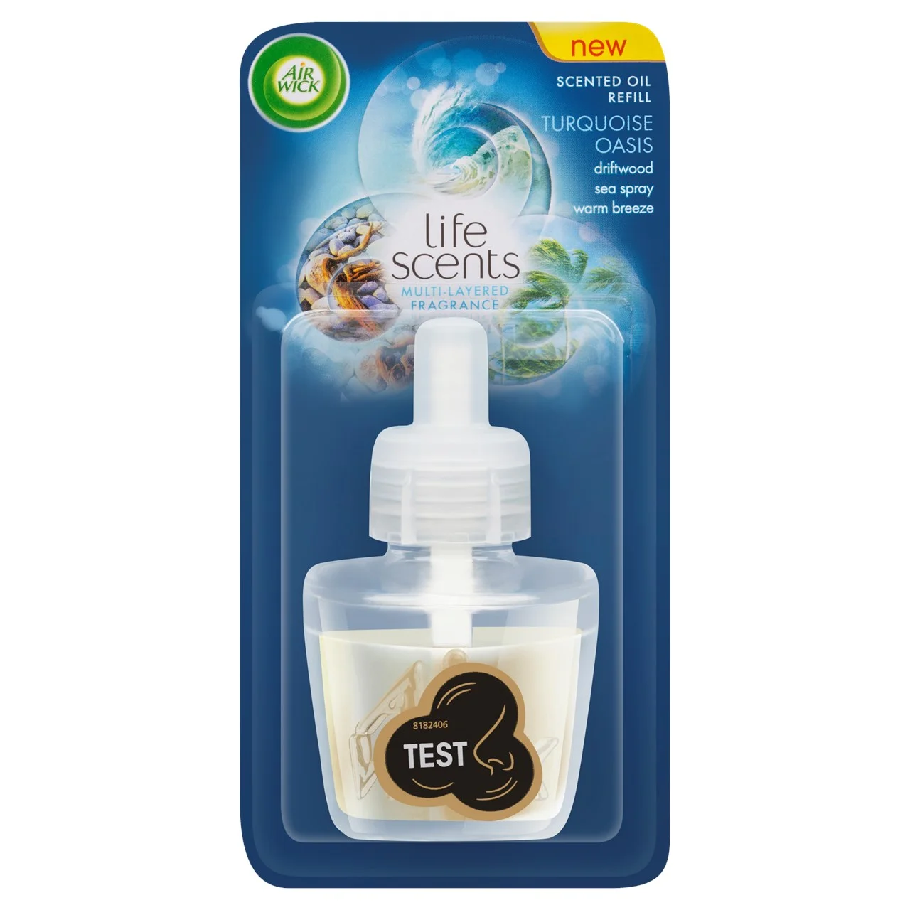 Refill for electric air freshener Air Wick, turquoise oasis, 19 ml