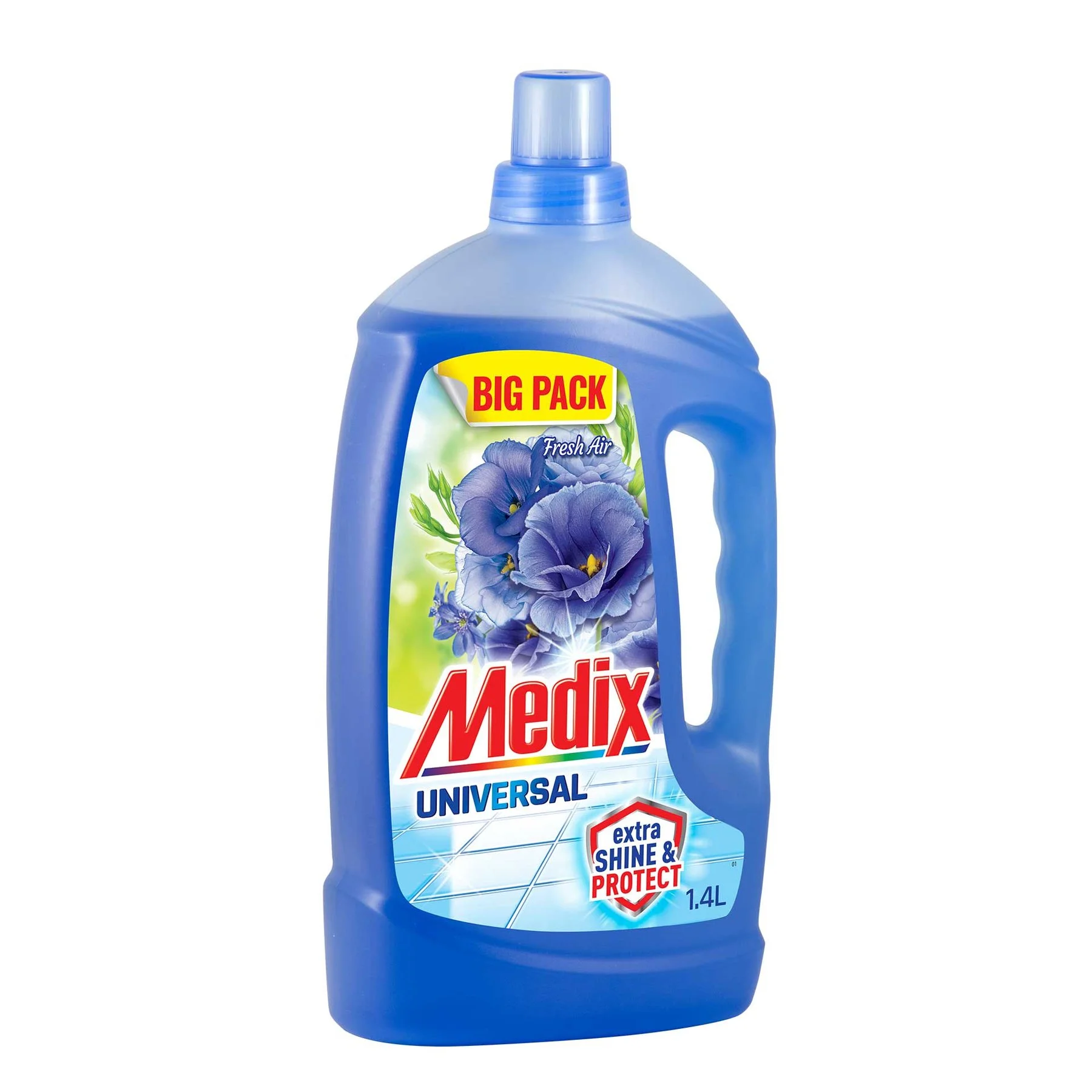 Cleaning agent Medix Express & Shine, universal, fresh air, 1.4 L, blue