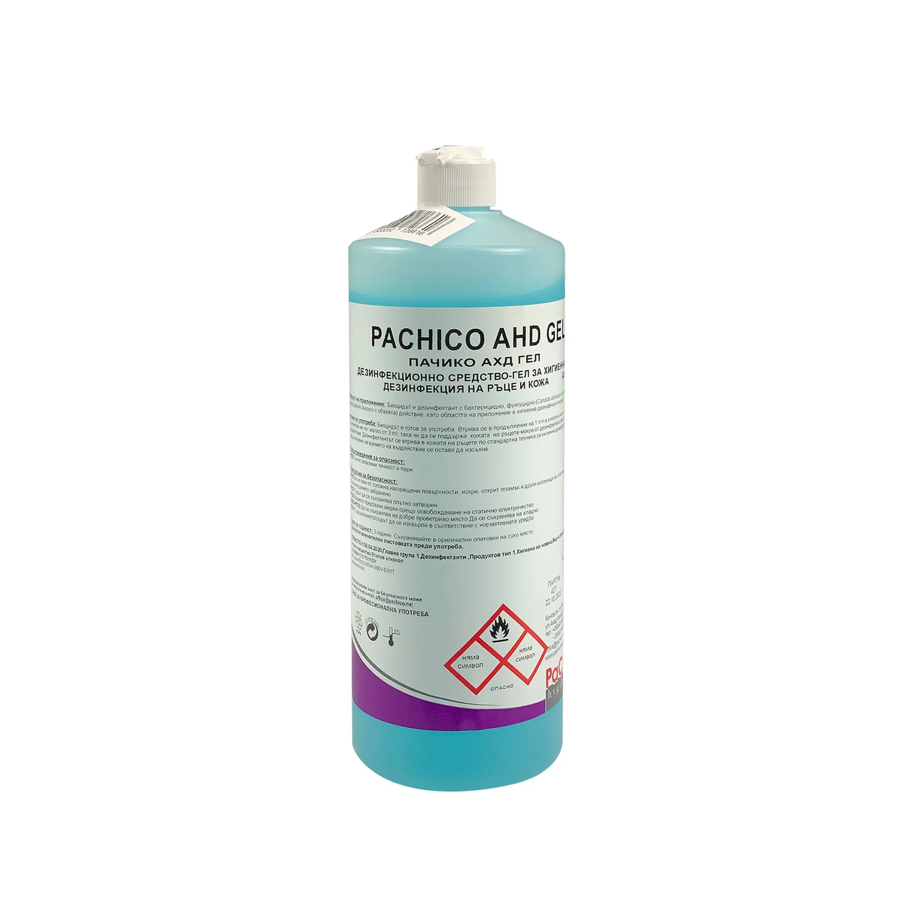 Disinfectant detergent for hands and skin PaChico AHD, gel, professional, 1 L