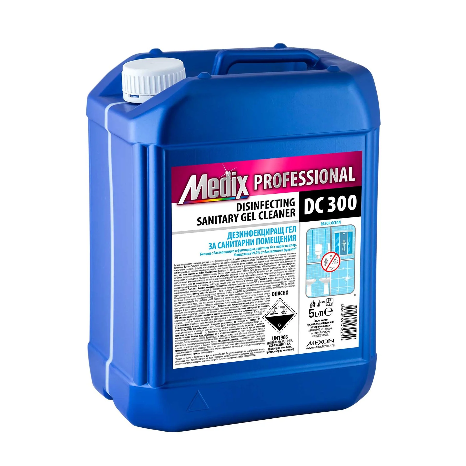 Disinfectant gel Medix Professional DC 300, 5 L