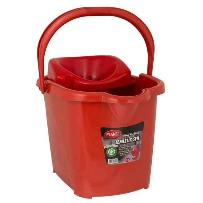 Bucket Planet with squeeze and wheels, 15 L