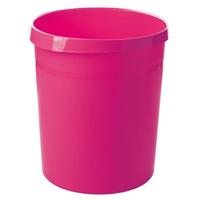 Waste bin HAN Grip Trend, plastic, 18 L, pink, 31.2 x 23.7 x 35 cm