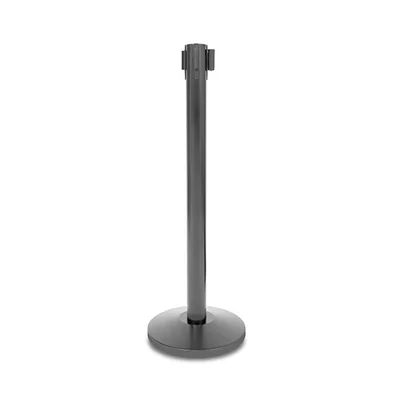 Boundary peg, black, with red tape, 235 cm, width 320 mm, height 920 mm