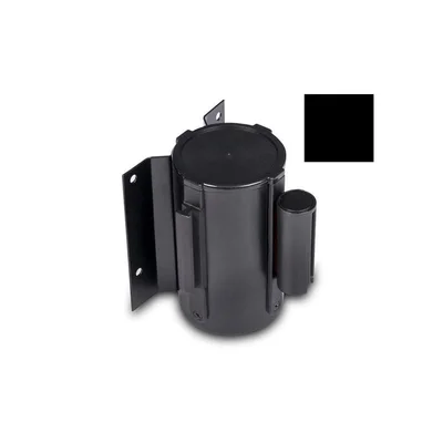Tape for limiting peg, for wall mounting, 200 cm, black, width 45 mm