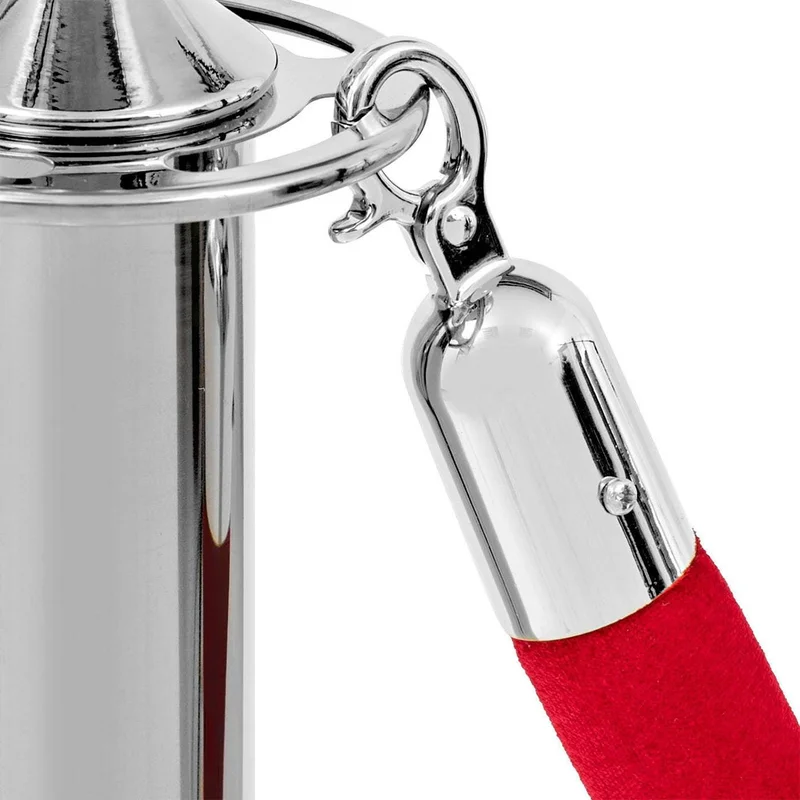 Limiting peg Modern, chrome, width 320 mm, height 920 mm