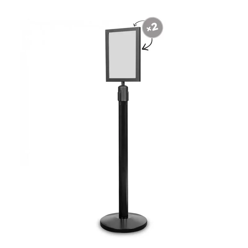 BLACK LIMIT PEG WITH BLACK TAPE 235CM