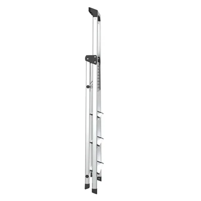 Ladder Twin, aluminum, 3+1 steps