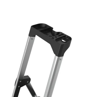Ladder Twin, aluminum, 3+1 steps