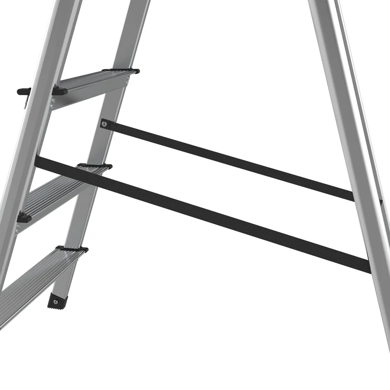 Ladder Twin, aluminum, 3+1 steps
