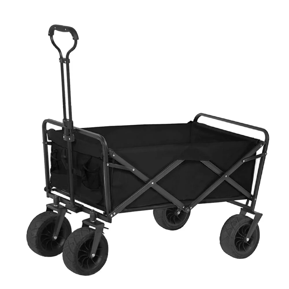 TRANSPORT TROLLEY WITH BRAKE BLACK