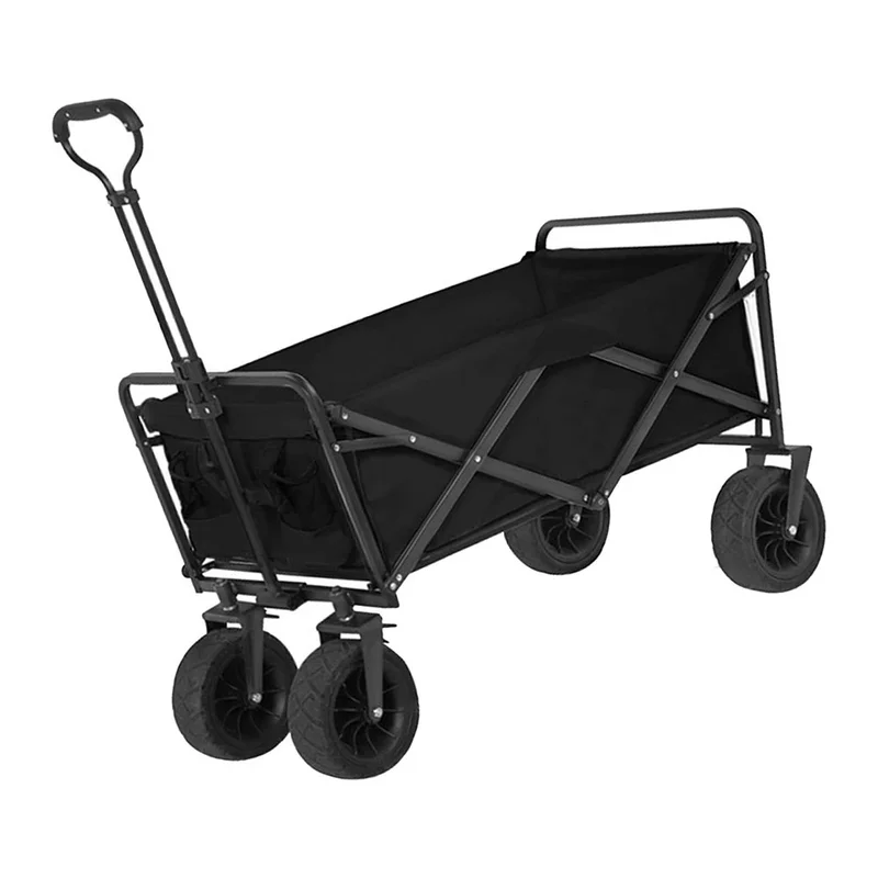 TRANSPORT TROLLEY WITH BRAKE BLACK