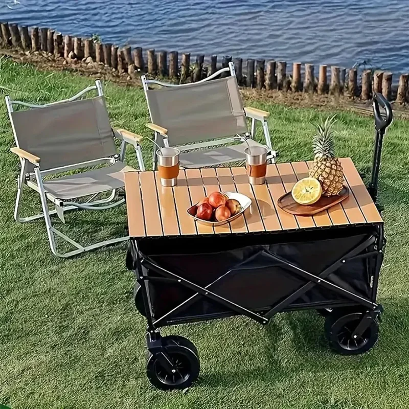 TRANSPORT TROLLEY WITH BRAKE BLACK