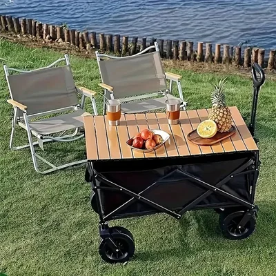 TRANSPORT TROLLEY WITH BRAKE BLACK