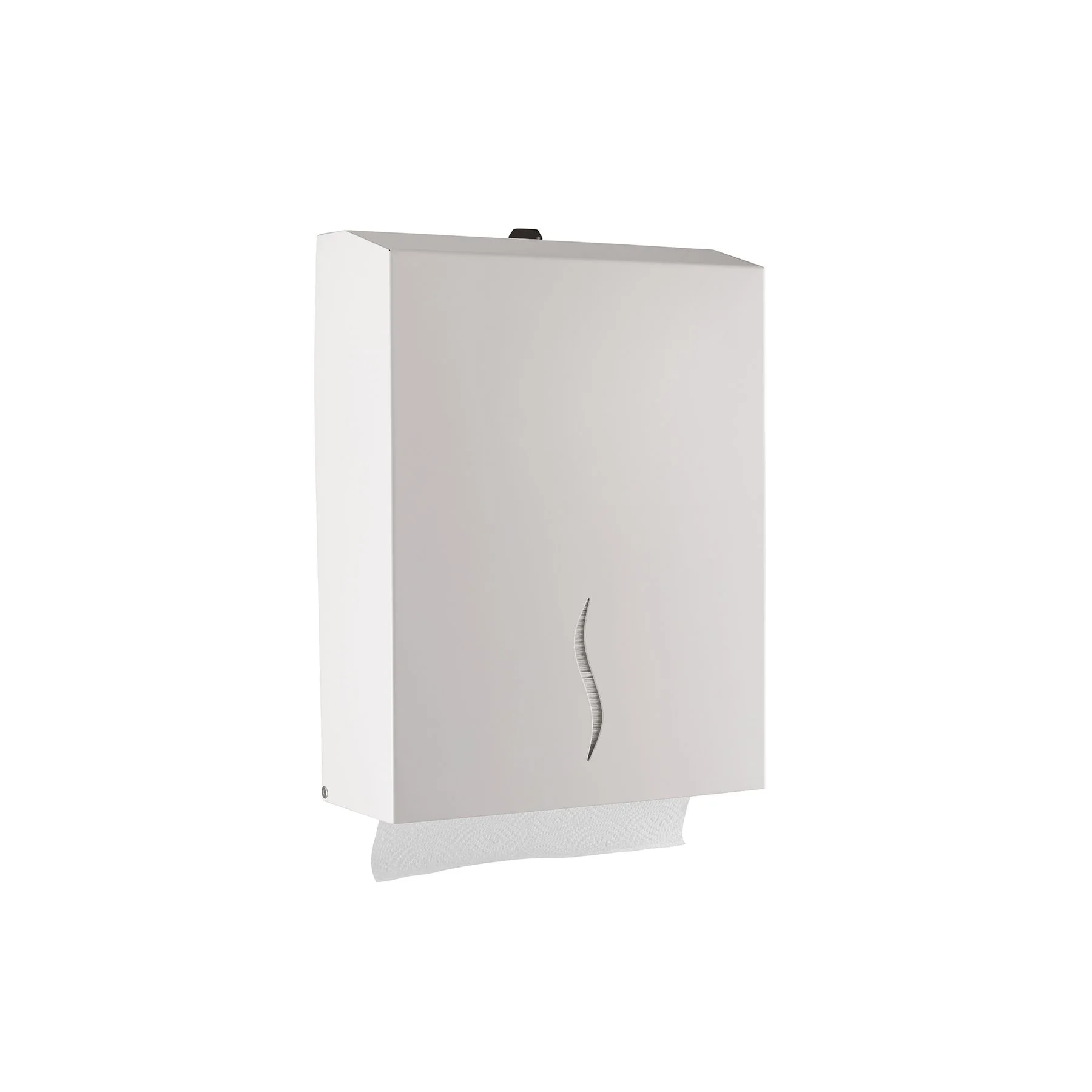 Dispenser for towels for hands Dayco, with Z-fold, 27 x 10 x 21 cm, white, for 200 towels