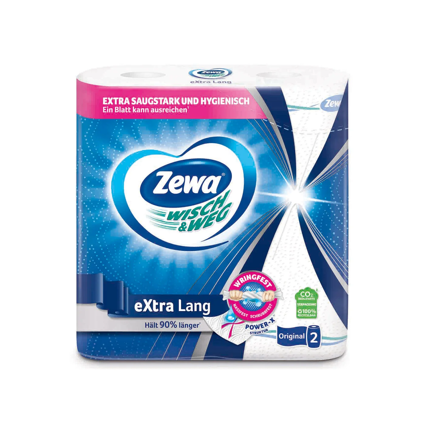 Kitchen roll Zewa W&W Original Xtra, 2 pieces, 72 sheets