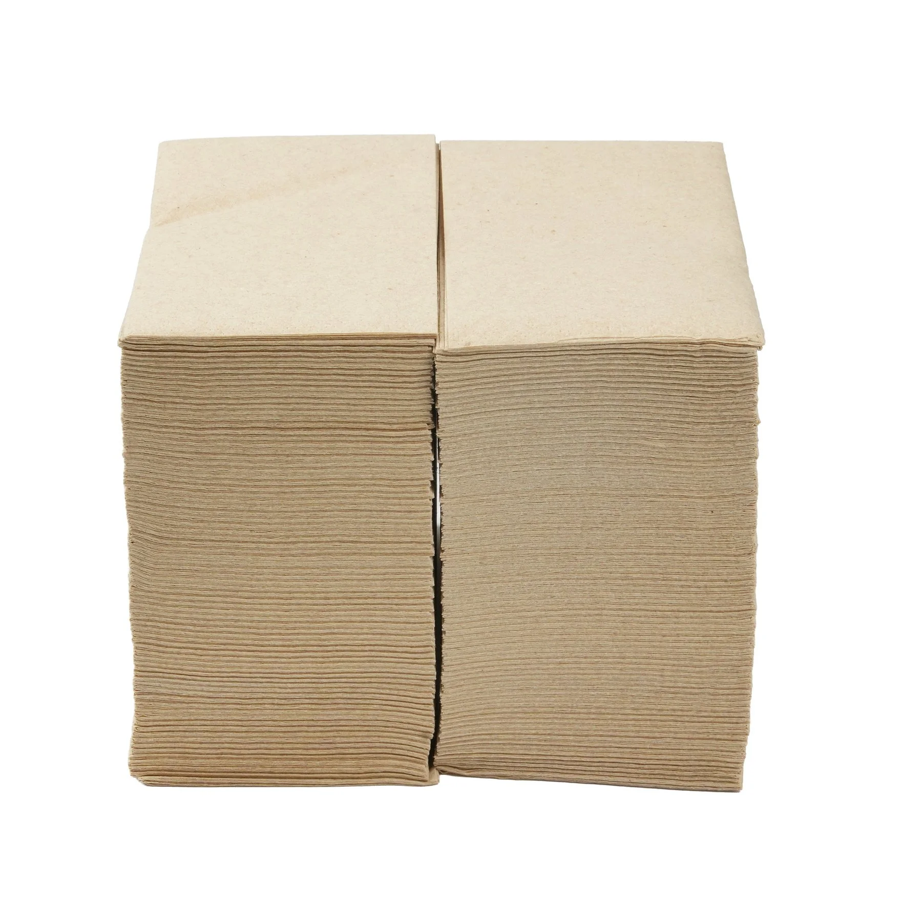 Napkins, cellulose, double-ply, 1/8 fold, 33 x 33 cm, kraft, 150 counts