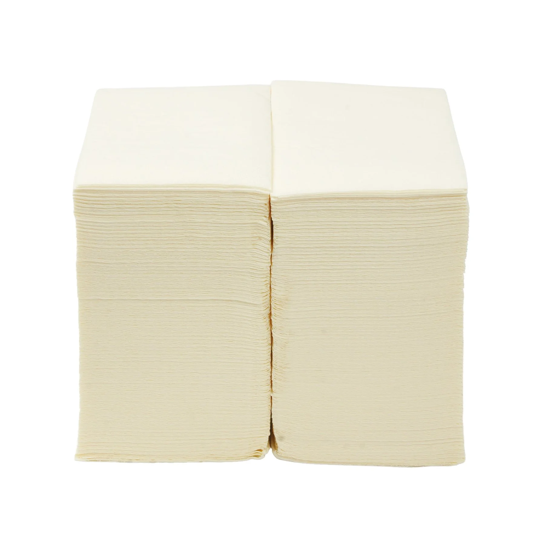 Napkins, cellulose, double-ply, 1/8 fold, 33 x 33 cm, color champagne, 150 count