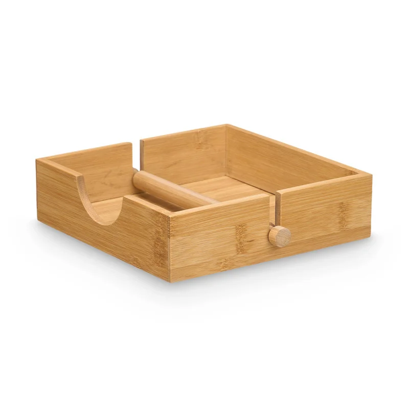 Napkin holder Kinvara, square, bamboo, 18.5 x 18.5 cm