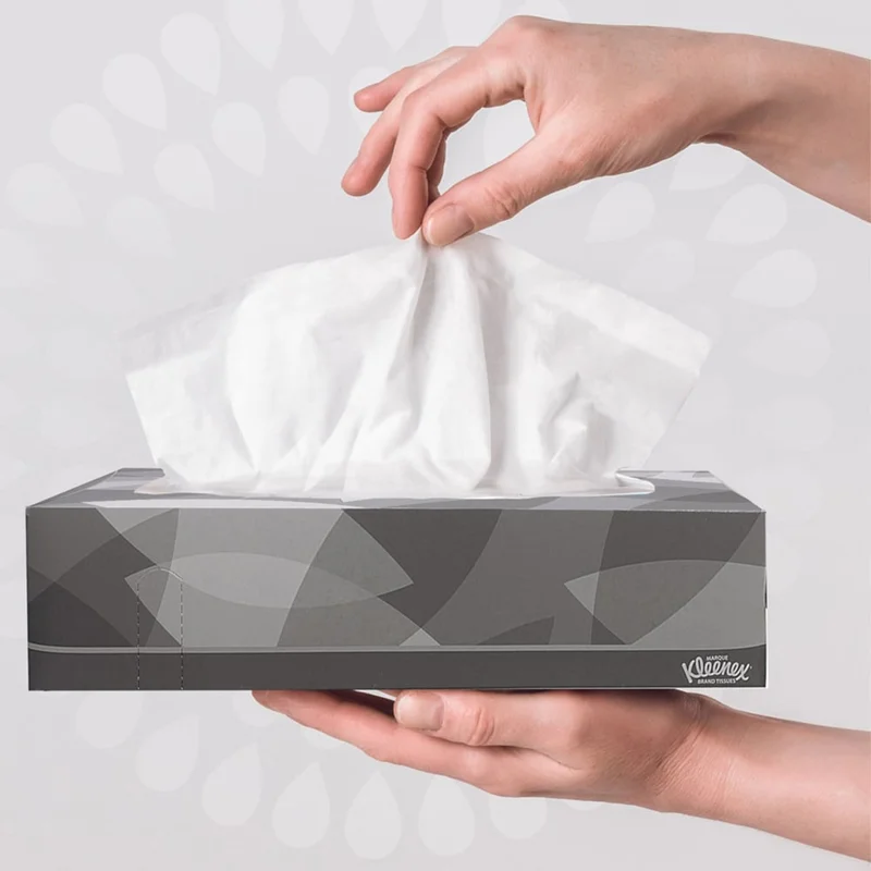 Кърпи за лице Kimberly-Clark Kleenex Standard 8835, двупластови, 21.5 х 18.6 cm, 100 броя