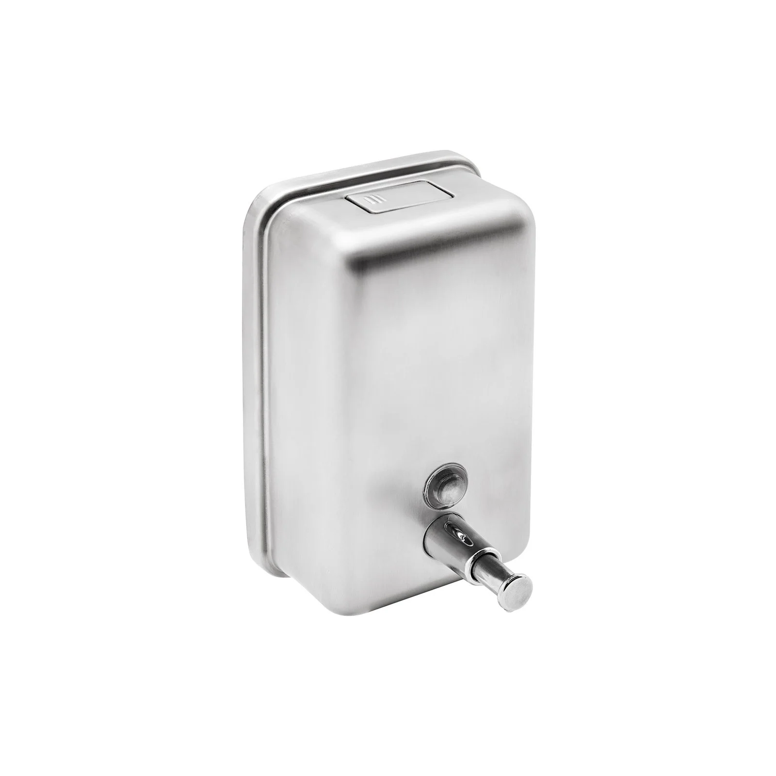 Dispenser for liquid soap Dayco, vertical, 13 х 7 х 22 cm, 1 L, stainless steel