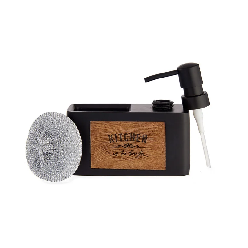 Dispenser Kinvara, with sponge holder, matte black