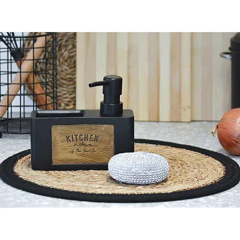 Dispenser Kinvara, with sponge holder, matte black